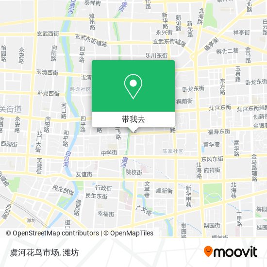 虞河花鸟市场地图