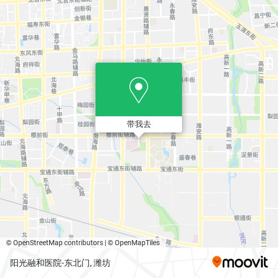阳光融和医院-东北门地图