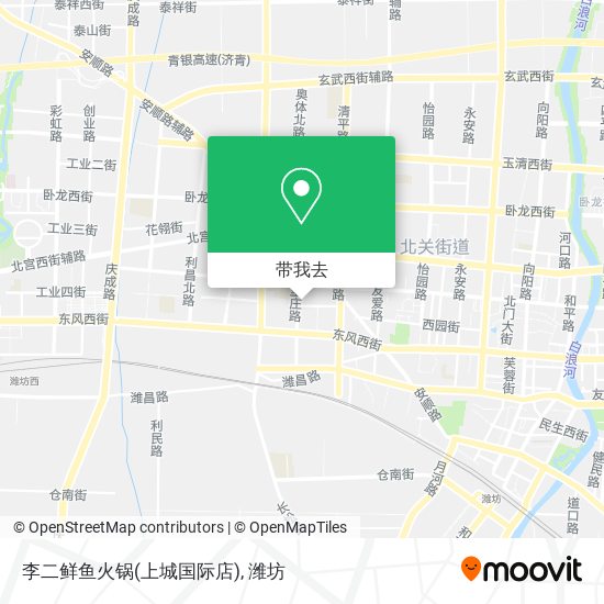 李二鲜鱼火锅(上城国际店)地图