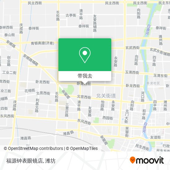 福源钟表眼镜店地图