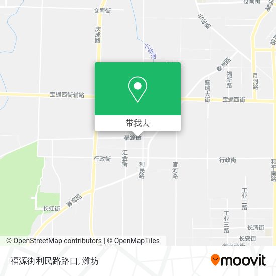 福源街利民路路口地图