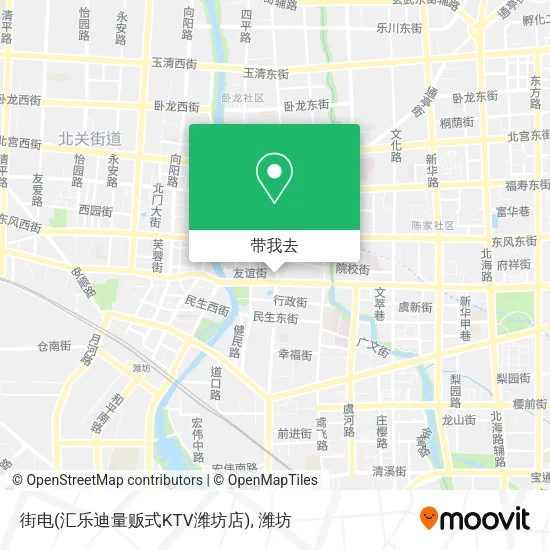 街电(汇乐迪量贩式KTV潍坊店)地图