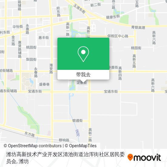 潍坊高新技术产业开发区清池街道治浑街社区居民委员会地图