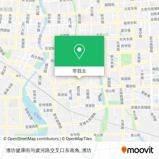 潍坊健康街与虞河路交叉口东南角地图