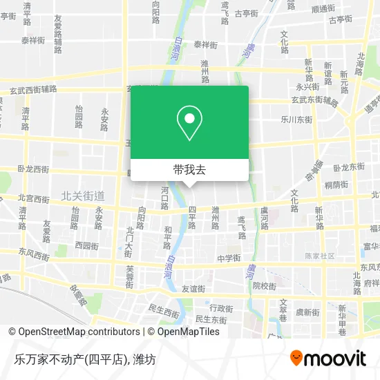 乐万家不动产(四平店)地图
