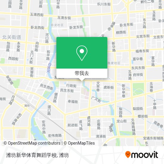 潍坊新华体育舞蹈学校地图