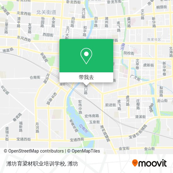 潍坊育梁材职业培训学校地图