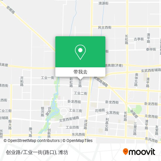 创业路/工业一街(路口)地图
