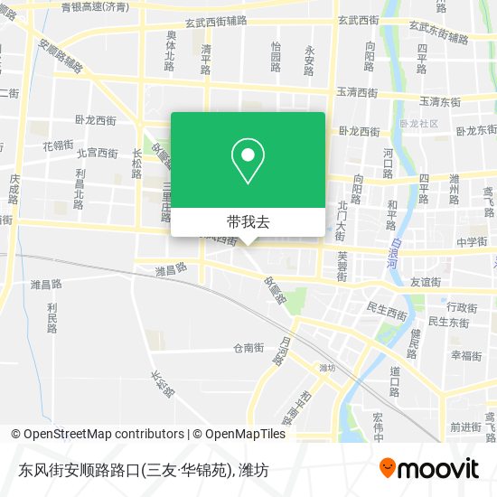 东风街安顺路路口(三友·华锦苑)地图
