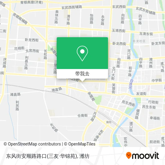 东风街安顺路路口(三友·华锦苑)地图