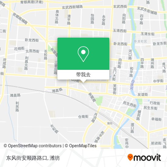 东风街安顺路路口地图