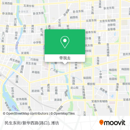 民生东街/新华西路(路口)地图