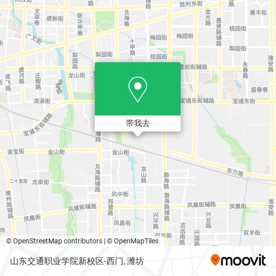 山东交通职业学院新校区-西门地图