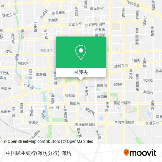 中国民生银行(潍坊分行)地图
