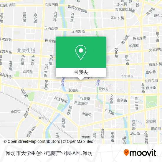 潍坊市大学生创业电商产业园-A区地图