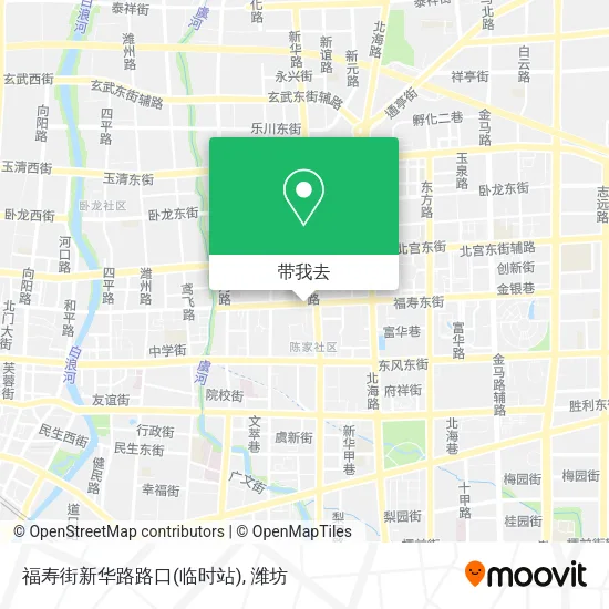 福寿街新华路路口(临时站)地图