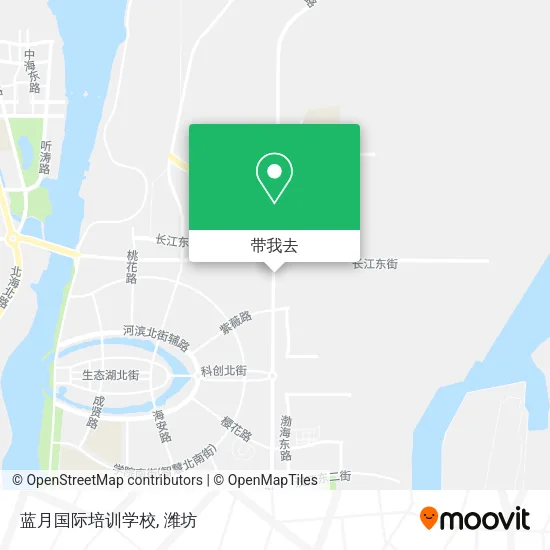 蓝月国际培训学校地图