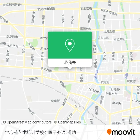 怡心苑艺术培训学校金嗓子外语地图