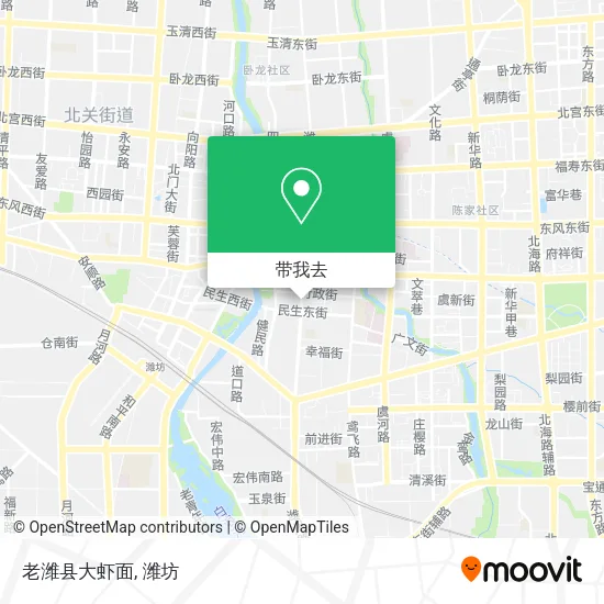 老潍县大虾面地图