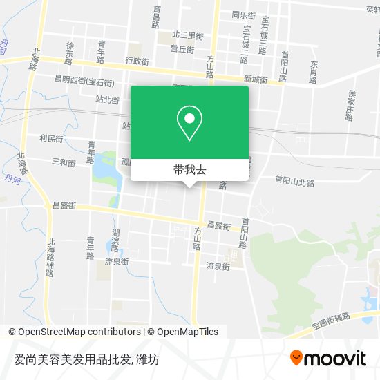 爱尚美容美发用品批发地图