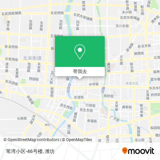 苇湾小区-46号楼地图