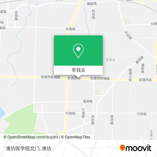 潍坊医学院北门地图