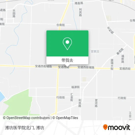 潍坊医学院北门地图
