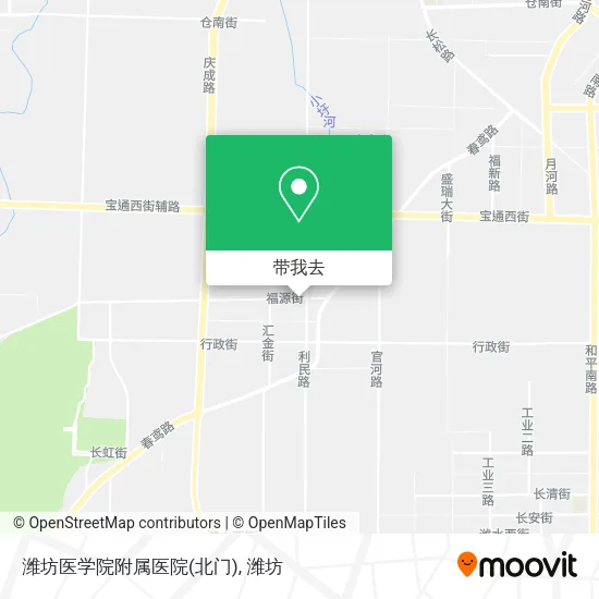 潍坊医学院附属医院(北门)地图