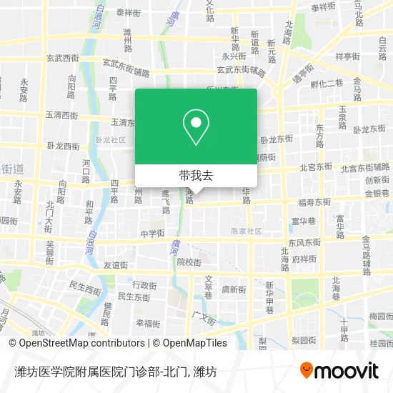 潍坊医学院附属医院门诊部-北门地图