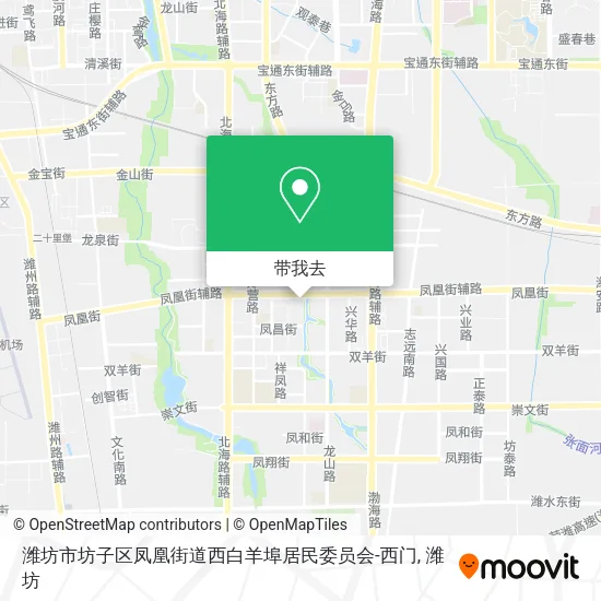 潍坊市坊子区凤凰街道西白羊埠居民委员会-西门地图