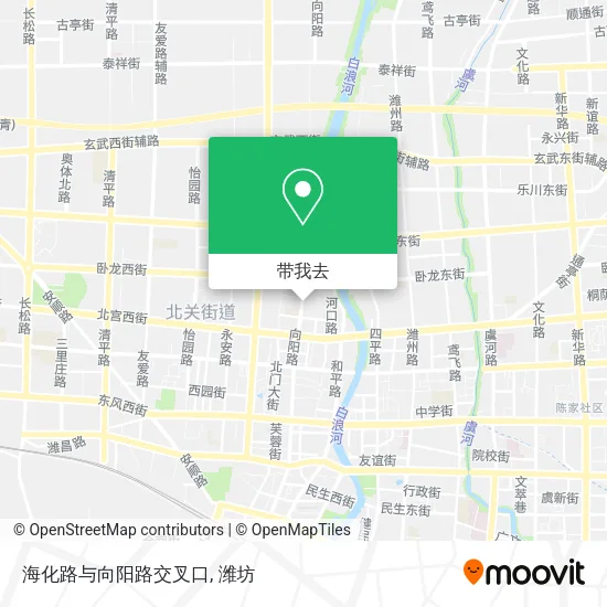 海化路与向阳路交叉口地图
