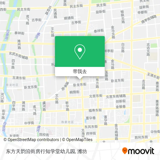 东方天韵沿街房行知学堂幼儿园地图