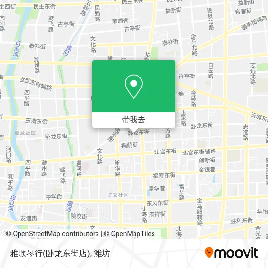 雅歌琴行(卧龙东街店)地图