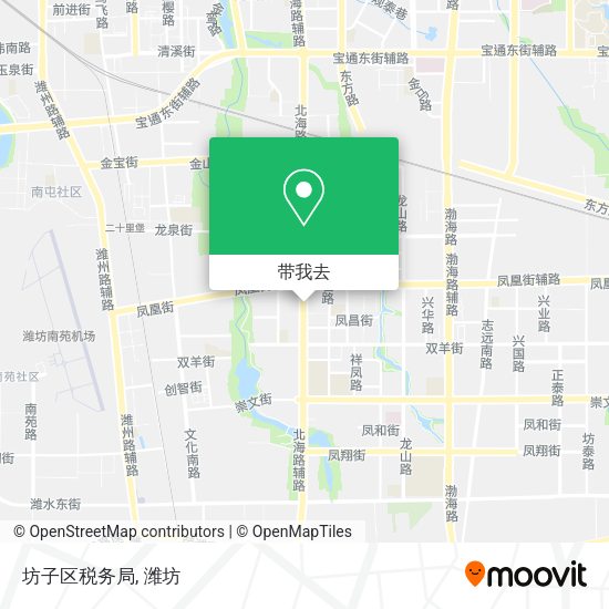 坊子区税务局地图