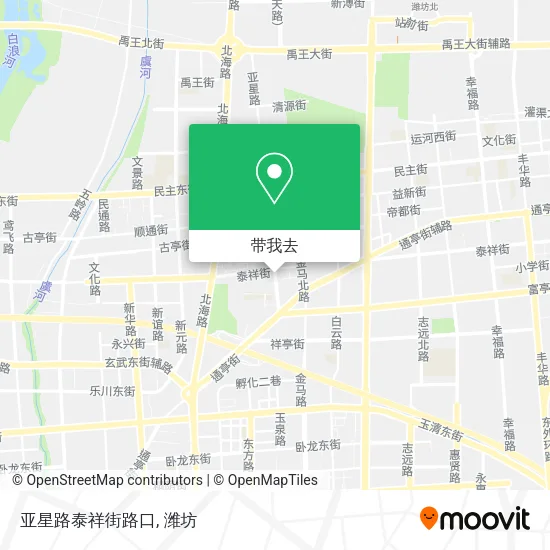 亚星路泰祥街路口地图