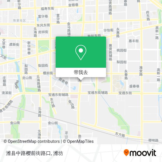 潍县中路樱前街路口地图