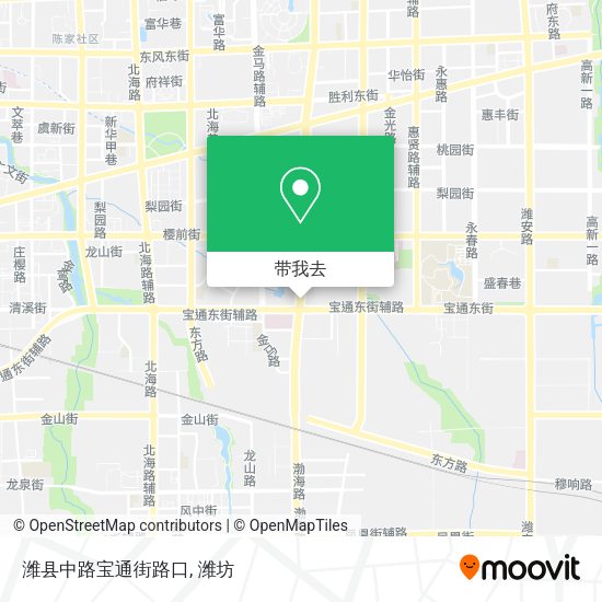 潍县中路宝通街路口地图