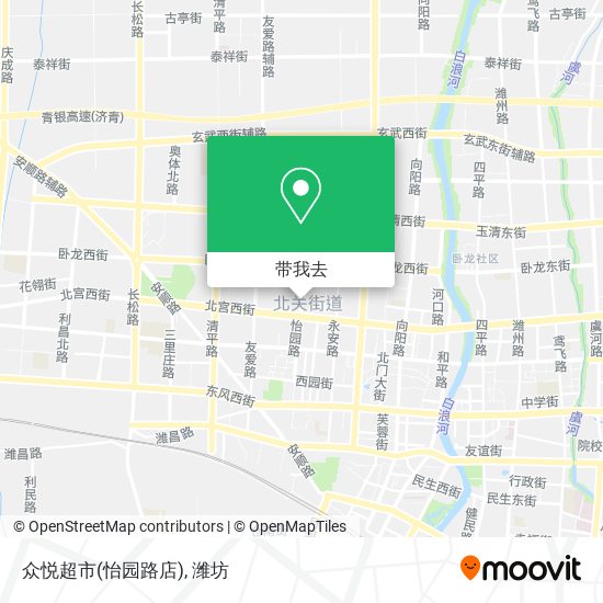 众悦超市(怡园路店)地图