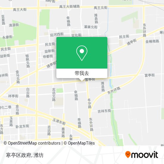寒亭区政府地图