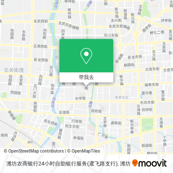 潍坊农商银行24小时自助银行服务(鸢飞路支行)地图