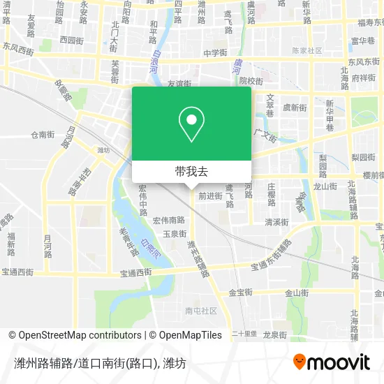 潍州路辅路/道口南街(路口)地图