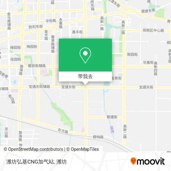 潍坊弘基CNG加气站地图