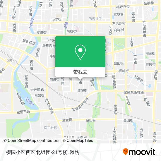 樱园小区西区北组团-21号楼地图