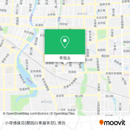 小谭佛缘店(樱园白事服务部)地图