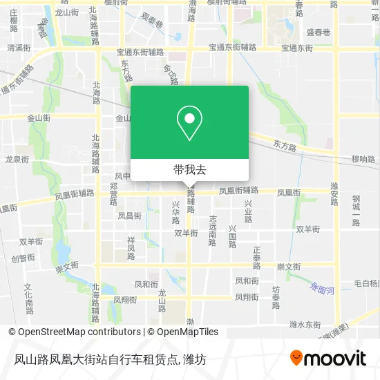 凤山路凤凰大街站自行车租赁点地图