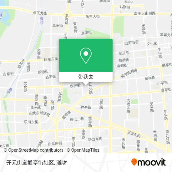 开元街道通亭街社区地图