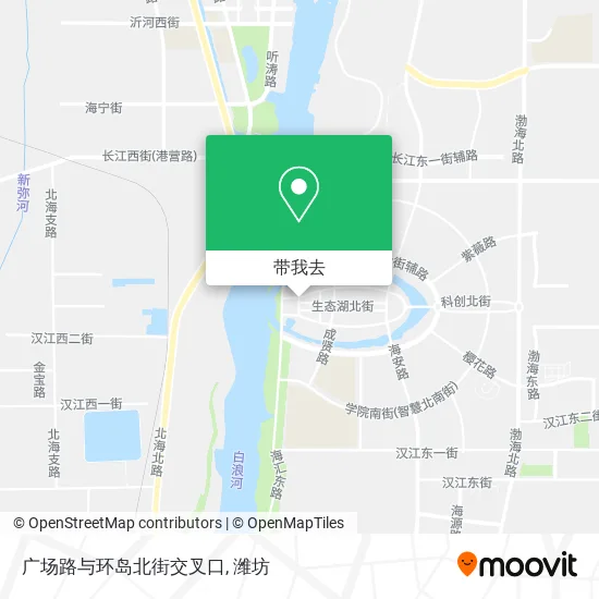 广场路与环岛北街交叉口地图