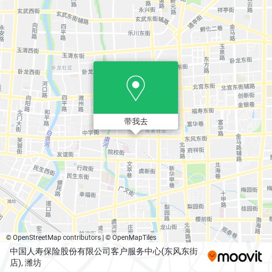 中国人寿保险股份有限公司客户服务中心(东风东街店)地图