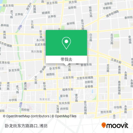 卧龙街东方路路口地图