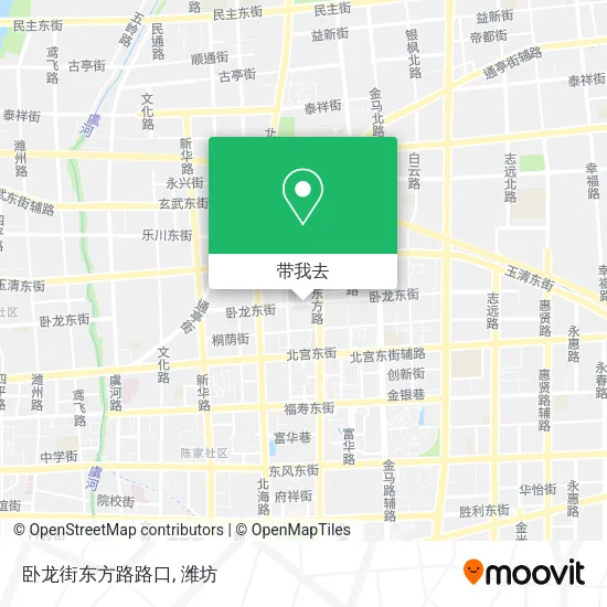 卧龙街东方路路口地图